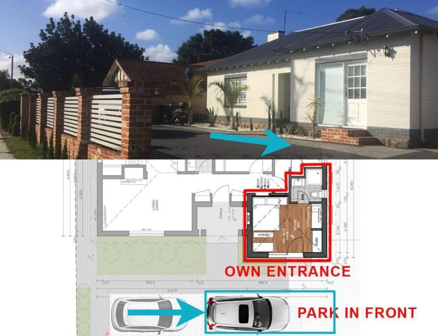 Studio A - Small Gem On The Busy Road Perth Exterior foto